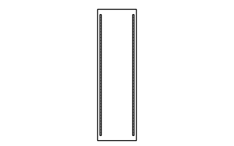 Vorschau des Symbols Rack frame 42U, Block DCL_FRAME_42U
