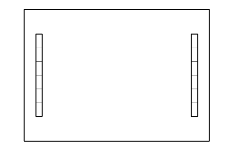 Vorschau des Symbols Wall cabinet frame 6U, Block DCL_FRAME_6U