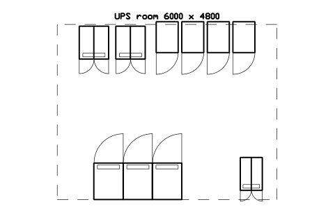 Vorschau des Symbols UPS room 6000 x 4800, Block DCL_LAYOUT_UPS_ROOM