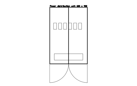 Vorschau des Symbols Power distribution unit 600 x 900, Block DCL_PDU_600X900