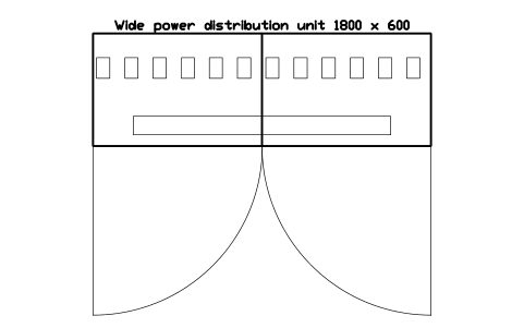 Vorschau des Symbols Wide power distribution unit 1800 x 600, Block DCL_PDU_WIDE_1800