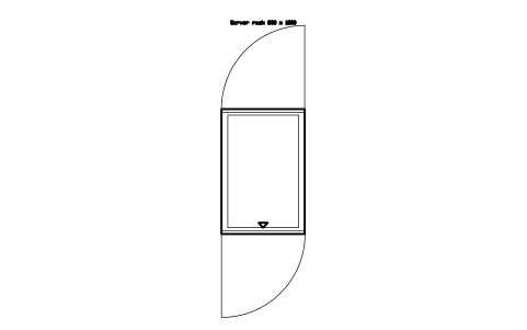 Vorschau des Symbols Server rack 800 x 1200, Block DCL_RACK_800X1200