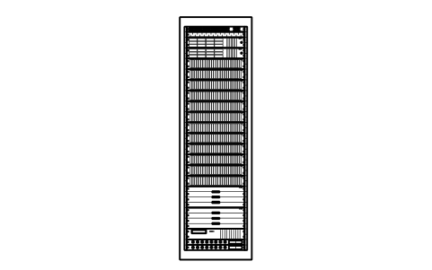 Vorschau des Symbols Storage rack 42U, Block DCL_RACK_EL_STORAGE_42U