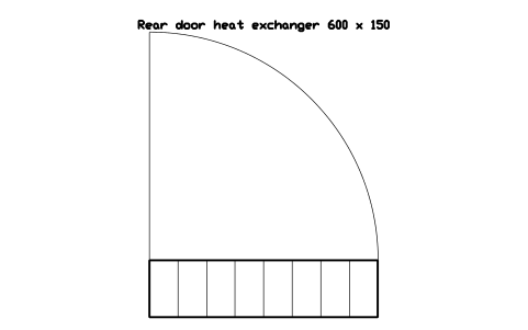 Vorschau des Symbols Rear door heat exchanger 600 x 150, Block DCL_RDHX