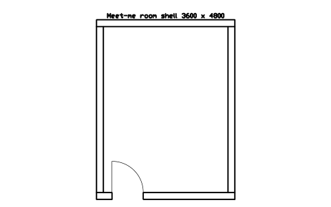 Vorschau des Symbols Meet-me room shell 3600 x 4800, Block DCL_ROOM_MMR