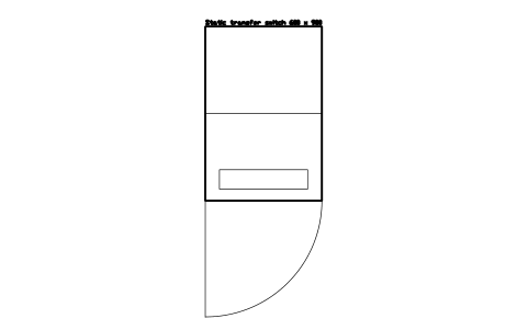 Vorschau des Symbols Static transfer switch 600 x 900, Block DCL_STS_600X900