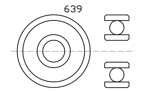 Vista previa del símbolo Bearing 639 9x30x10, bloque BRG_639
