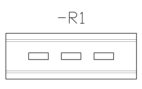Preview of the TH35-15 slots 5.2x15, 100 symbol, block DRL_FV_TH35_15_SL15_100