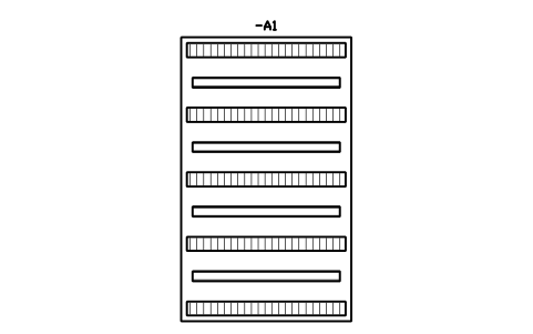 Preview of the Plate 600 x 1000, 4 rails symbol, block DRL_LAYOUT_600X1000_4R
