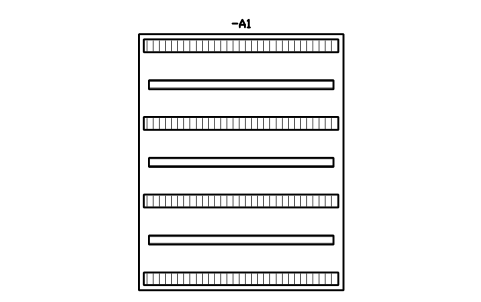 Preview of the Plate 800 x 1000, 3 rails symbol, block DRL_LAYOUT_800X1000_3R