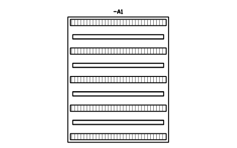 Preview of the Plate 800 x 1000, 4 rails symbol, block DRL_LAYOUT_800X1000_4R