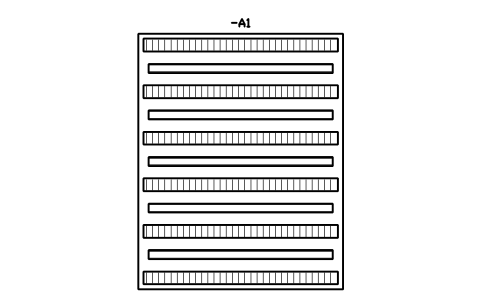 Preview of the Plate 800 x 1000, 5 rails symbol, block DRL_LAYOUT_800X1000_5R