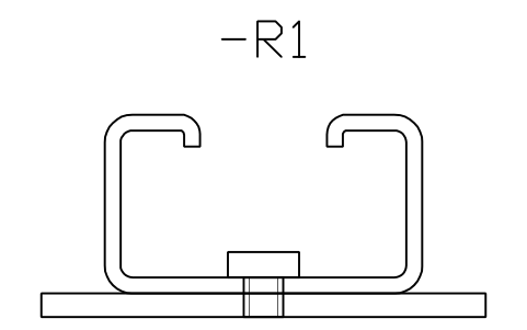 Preview of the C40 on plate, screw symbol, block DRL_PLATE_C40