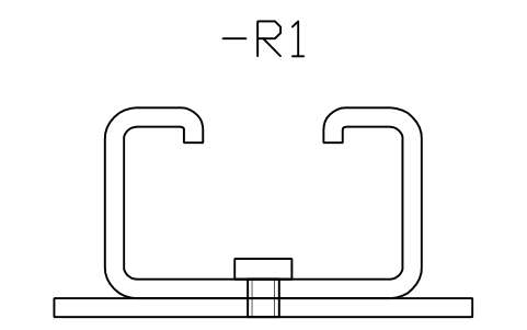 Preview of the C50 on plate, screw symbol, block DRL_PLATE_C50
