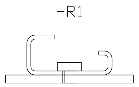 Preview of the G32 on plate, screw symbol, block DRL_PLATE_G32