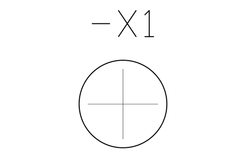 Preview of the Pan head screw M6, front symbol, block DRL_SCREW_M6