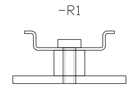 Preview of the TH35-7.5 on 10 mm spacer symbol, block DRL_SPACER_TH35_7_5_10