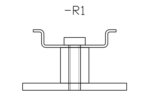 Preview of the TH35-7.5 on 15 mm spacer symbol, block DRL_SPACER_TH35_7_5_15