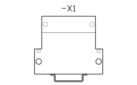 Preview of the Two-level end view, 6-10 symbol, block DRL_TBE2_6_10
