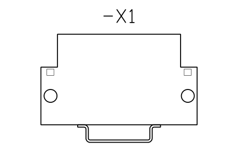 Preview of the Terminal end view, 6-10 mm2 symbol, block DRL_TBE_6_10