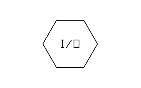 Prévia do símbolo Computer, input / output, bloco IS3_COMPUTER_IO