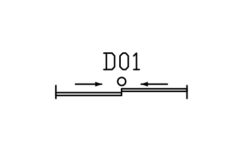 Door, automatic sliding sembolünün önizlemesi, blok ARCH_DOOR_AUTOMATIC