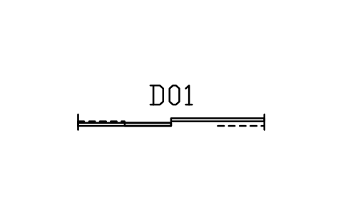 Door, sliding double sembolünün önizlemesi, blok ARCH_DOOR_SLIDING_DOUBLE