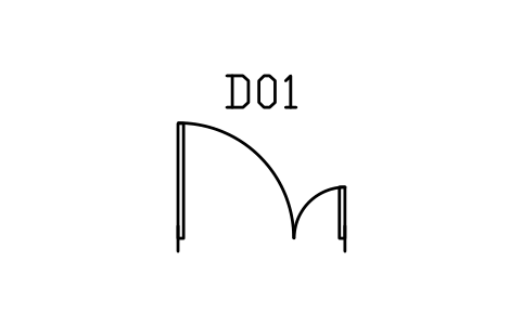 Door, double leaf, unequal sembolünün önizlemesi, blok ARCH_DOOR_UNEQUAL