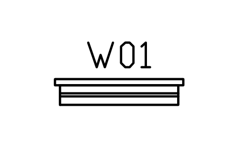 Window, fixed with sill sembolünün önizlemesi, blok ARCH_WINDOW_SILL