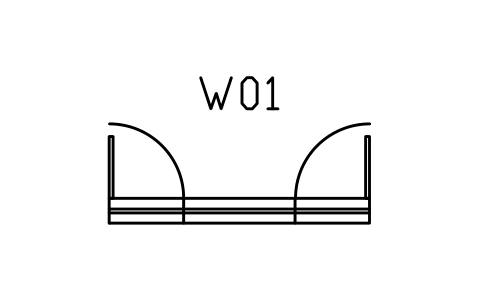 Window, triple with fixed centre sembolünün önizlemesi, blok ARCH_WINDOW_TRIPLE