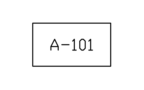 Drawing number box sembolünün önizlemesi, blok ANNO_DRAWING_NUMBER_BOX
