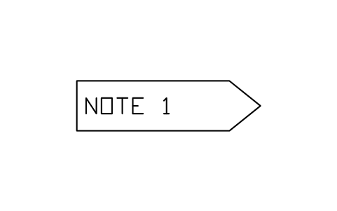Flag note sembolünün önizlemesi, blok ANNO_FLAG_NOTE