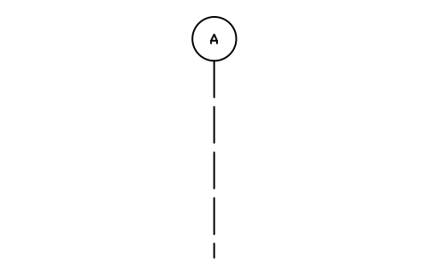 Grid bubble, circle with stem sembolünün önizlemesi, blok ANNO_GRID_CIRCLE