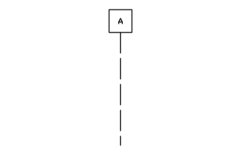 Grid bubble, square with stem sembolünün önizlemesi, blok ANNO_GRID_SQUARE