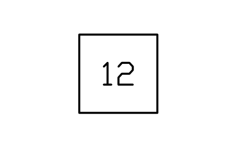 Keynote, square sembolünün önizlemesi, blok ANNO_KEYNOTE_SQUARE