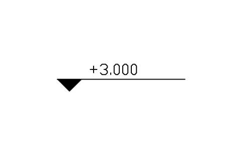 Level mark, solid triangle sembolünün önizlemesi, blok ANNO_LEVEL_TRIANGLE_FILLED