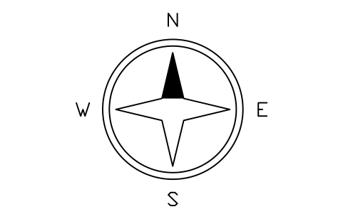 Compass rose with ring sembolünün önizlemesi, blok ANNO_NORTH_ROSE
