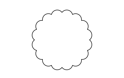 Revision cloud, circle sembolünün önizlemesi, blok ANNO_REV_CLOUD_CIRCLE