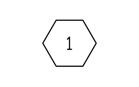 Revision hexagon sembolünün önizlemesi, blok ANNO_REV_HEXAGON