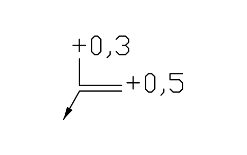 Vorschau des Symbols Unsymmetrisch a3 +0,3, a2 +0,5, Block EDG_ASYM_P0_3_P0_5