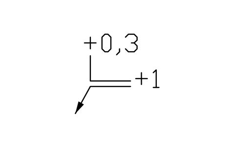 Vorschau des Symbols Unsymmetrisch a3 +0,3, a2 +1, Block EDG_ASYM_P0_3_P1