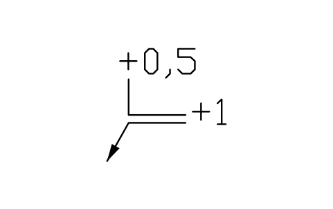 Vorschau des Symbols Unsymmetrisch a3 +0,5, a2 +1, Block EDG_ASYM_P0_5_P1
