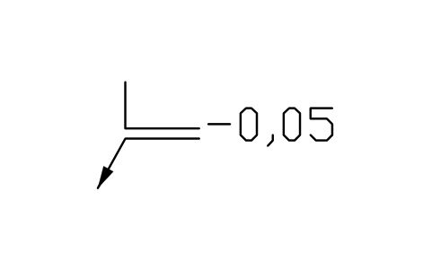 Vorschau des Symbols Eine Richtung, a2, -0,05, Block EDG_DIR_A2_M_0_05