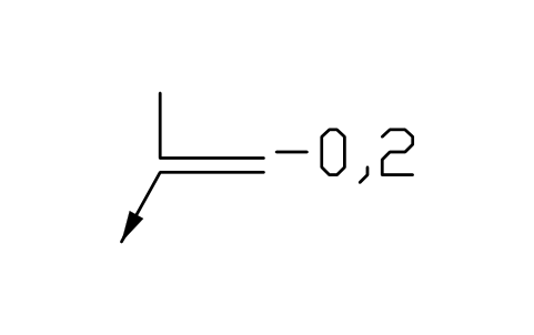 Vorschau des Symbols Eine Richtung, a2, -0,2, Block EDG_DIR_A2_M_0_2