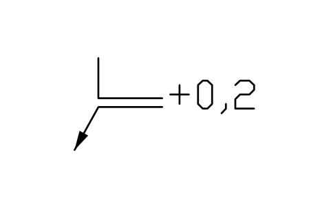Vorschau des Symbols Eine Richtung, a2, +0,2, Block EDG_DIR_A2_P_0_2