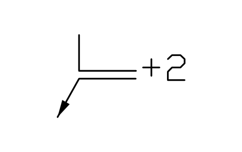 Vorschau des Symbols Eine Richtung, a2, +2, Block EDG_DIR_A2_P_2