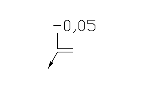 Vorschau des Symbols Eine Richtung, a3, -0,05, Block EDG_DIR_A3_M_0_05