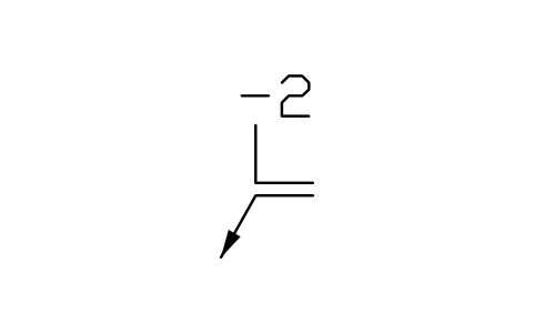 Vorschau des Symbols Eine Richtung, a3, -2, Block EDG_DIR_A3_M_2