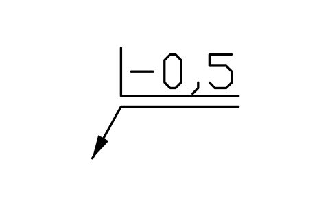 Vorschau des Symbols Abtragung -0,5, Block EDG_MINUS_0_5