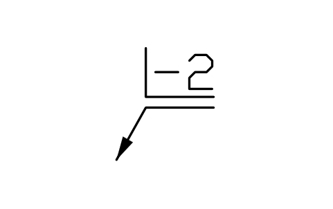 Vorschau des Symbols Abtragung -2, Block EDG_MINUS_2